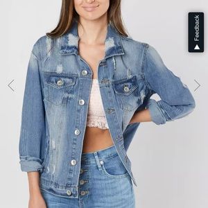 From Buckle Store - Distressed Jean Jacket